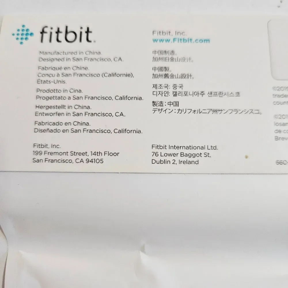 NIB Fitbit Versa Classic Replacement Watch Band Navy Blue Factory Sealed New